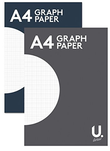 Bargain Gateway BG A4 Graph Square Paper Pad 70pg Office School Pad X1