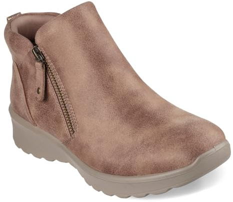 Skechers Lovely Vibe, Botas cortas al tobillo Mujer, Marrón, 38.5 EU