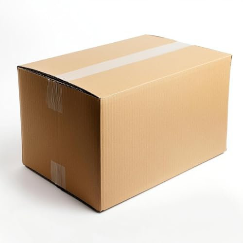 TELECAJAS | 10 Cajas 30x30x55 cm Cartón DOBLE Onda | Para Mudanza Resistentes con Asas | Embalaje Robusto para Envíos y Almacenamiento | Cinta Adhesiva Regalo 66 m | Pack 10 Cajas + Precinto