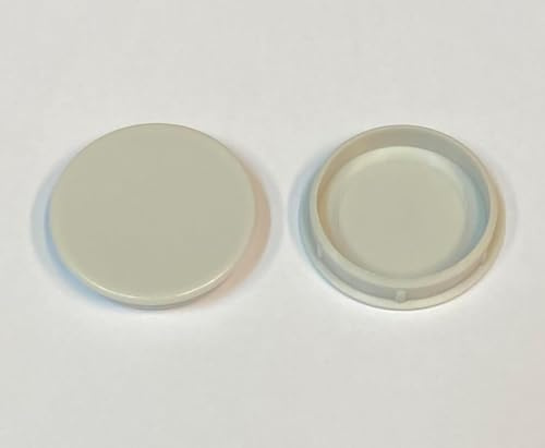 20 Pack Light Grey Colour 35mm Hinge Hole Cover Caps for Kitchen Cabinets