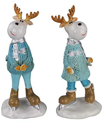 GMMH Design hare påskhare par påskdekoration påskdekoration figur (horsch 17 cm LN25-7)