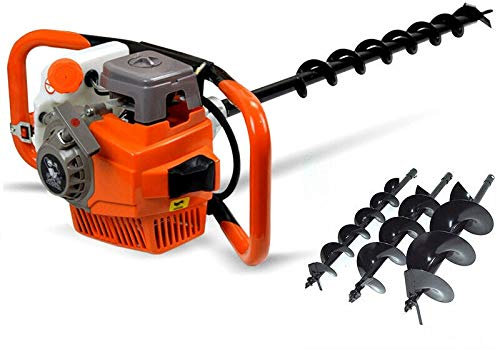 WUPYI2018 Thermal Auger 71cc Petrol Auger with 3 Drill Bits 4/6/8