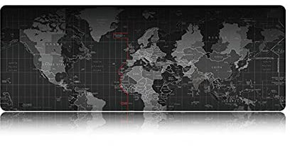 Gifsen Erweiterbares Mauspad, Gaming-Matte 800mmx300mm, großes Stoff-Mauspad mit Rutschfester Gummi-Basis und Overlock-Stichkante für Zuhause, Büro, Schule, Laptop, Maus, Schreibtischzubehör