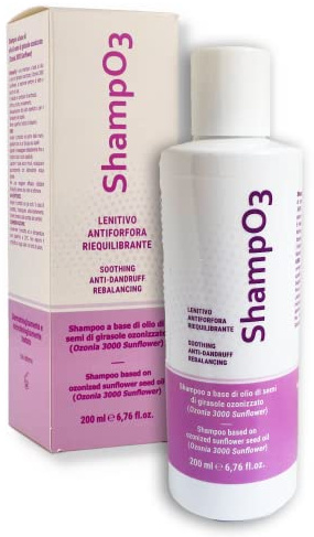INNOVARES ShampO3 Shampoo Antiforfora Lenitivo Cuoio Capelluto con Secchezza Desquamazione Capelli Fini - a base di Ozonia 3000 Sunflower Olio Semi di Girasole Prodotto in Proprio da Innovares 200 ml