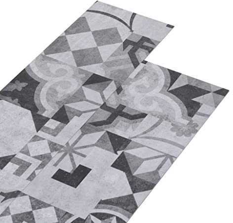 PVC-Laminat-Dielen 5,26 m² 2 mm Grau Muster