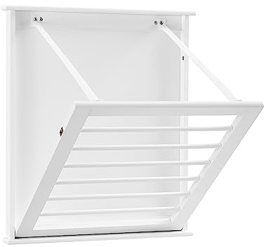 Danya B. Folding Wall Mounted Drying Rack - White