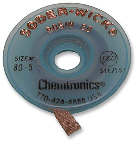Treccia DESOLDERANTE 1,5 M X 3,9 MM, dissaldatura a treccia, Qty.1 | 80-5-5
