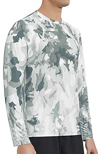 MEETWEE UV Shirt Herren Langarmshirt Schwimmshirt UPF 50+ Lose Stretch UV-Schutz Longsleeve Rashguard für Surfen Schwimmen Running