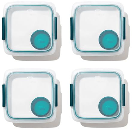 OXO Good Grips Prep & Go 6.3 Cups Salad Container (Pack of 4) Leakproof Food Storage