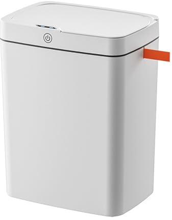 Haofy Poubelle automatique 15L, ouverture 0,3s contact | Capteur infrarouge pour mains propres après viande crue, fermeture anti-odeurs pour restes de poisson, emballage automatique