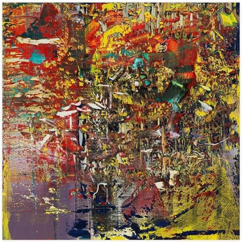 HKAHF AJWUQ Gerhard Richter Poster, berühmtes Gerhard Richter-Poster, Kunstdruck, Gerhard Richter, Leinwandgemälde für Heimdekoration, Bild, 50 x 50 cm, ohne Rahmen