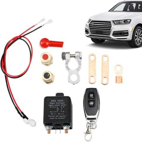 Autobatterie-Ausschalttaste,Autobatterie-Einschalttaste | Ferngesteuerter Batterietrennschalter | Batterie-Abschaltknopf für elektrische Geräte, sicher für 12-V-Auto-SUV