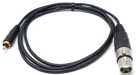 DRUT 1m 3-Pin XLR Female to RCA Phono Audio Cable, Gold-Plated Connector | Gold-plated contacts. No drivers needed, plug & play. Great for microphones, mixing desks, and professional PA/studio...