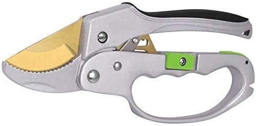 MRKU Sécateur pour Jardinage Ciseaux à cliquet à économie de Main-d'œuvre, cisailles de Jardin en Acier Inoxydable, cisailles à Branches Solides, cisailles de Jardin en Alliage de Zinc
