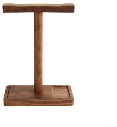 Walnut Wood Headphone Stand, Wood Desk Headset Rack Display Bracket, for Wired, Gaming, DJ, Studio Headphones(Walnut)