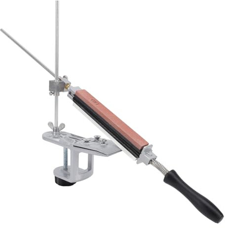 AYNEFY Aiguiseur à Angle Fixe, Kit Complet de Pierre à Aiguiser, Ciseaux de en Acier, Outil D'affûtage Polyvalent pour Raboteuse de Chef de Cuisine
