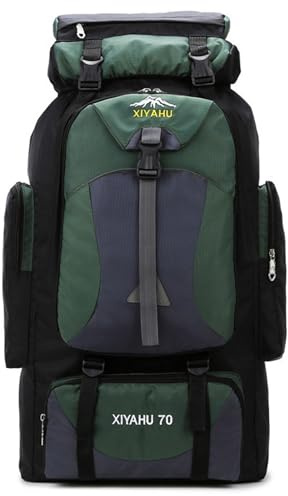 Lawaia Rucksack 70 Liter, Wanderrucksack, Angelrucksack, Reiserucksack, Überlebensrucksack, wasserdicht, Camping-Rucksack für Damen und Herren