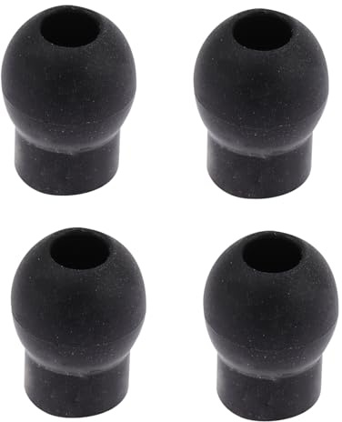 PAMINGONO Stethoskop Ersatzteile Ersatz Ohrstöpsel für Stethoskop 4 Stück Pvc Schwarz 5-6mm Bequem für Klinik und Krankenhaus