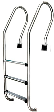 Pool Steps, Swimming Pool Escalator Handrail Swimming Pool Water Ladder Double-Sided Ladder Bracket Stainless Steel Swimming Pool Handrail Pedal Climbing Ladder,Safe & Sturdy(MU-315 Three Step Ladder