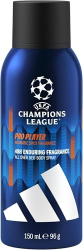 adidas UEFA Champions League PRO PLAYER Edition - Deo Body Spray, 150ml (Packung mit 6)