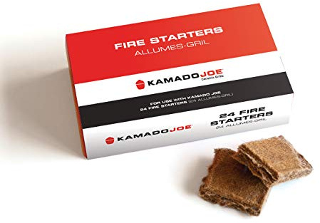 Kamado Joe Pure Paraffin All-Natural Odorless Wax Cube Fire Starters, Made for All Kamado Joe Charcoal Grill and Compatible with All Charcoal Grills & Fireplaces, 24-count, Model KJ-FS
