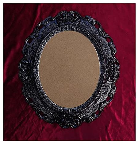 Lnxp BILDERRAHMEN ANTIK BAROCK in der Farbe: Schwarz 45x38 cm OVAL REPRO Bilder für 28x22 cm oder 22x28 cm BAROCKRAHMEN BILDER DEKO 46R