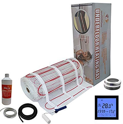 Electric Underfloor Pro Elite Heating kit 150w - 10.0m2 - Black Touch Thermostat