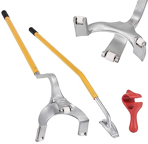 VEVOR Steel Tire Mount Demount Tool 22.5 to 24.5 Semi Tire Changing Tool with Extra Bead Holder, Tubeless Truck Bead Breaker Manual Tire Changing Tools for Car Repairing (Yellow)