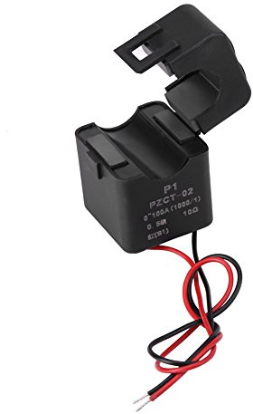 PZCT-02 Transformador de Corriente Snap Joint Structure Split Coil Core Sensor para 100A Amp Energy Meter Mini Split Base Transformador de Corriente