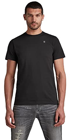 G-STAR Camiseta Base para Hombre, Negro (dk black D16411-336-6484), L