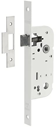 THIRARD - Serrure encastrable pour porte intérieure, axe 40mm, bouts carrés, blanc