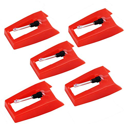 Lot de 5 aiguilles de rechange pour tourne-disque Crosley Victrola Jenson Sylvania Vinyl LP Phonographe