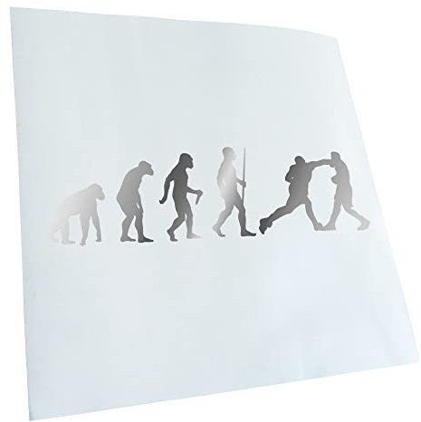 Kiwistar - Autoaufkleber - Boxen Knockout Evolution II - chrom - 40x11cm - Heckscheibe Auto Aufkleber wetterfest für Kfz LKW Mofa Truck - Sticker außen selbstklebend Tuning Zubehör für Fenster