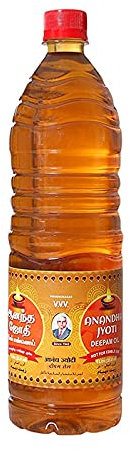 Anandham Deepam Oil | Indian Heritage Oil | Lamp Oil | Traditional Oil | Purity | Holy Oil | 1 Litre