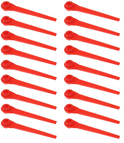 The Lord of the Tools 100pcs Plastic Replacement Blades Compatible with EasyCut Li-18/23 R ComfortCut Li-18/23 R AccuCut 400 Li AccuCut 450 Flymo Lawn Mower Cutting Cordless Grass Strimmer Trimmer