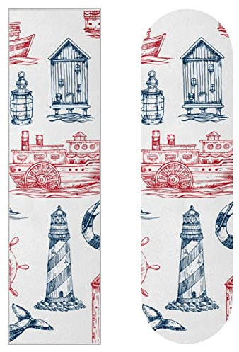 Nautical Elements Skateboard-Griffband, Schleifpapier, Longboard, Aufkleber, Scooter, Deck, Sandpapier, 2 Stück
