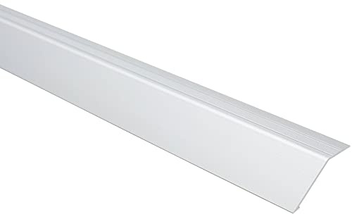 Effector Übergangsleiste Silber 180 cm 41x16 mm Klebe Alu Profil | Selbstklebende Montage, Stabile Verbindung, Hohe Belastbarkeit