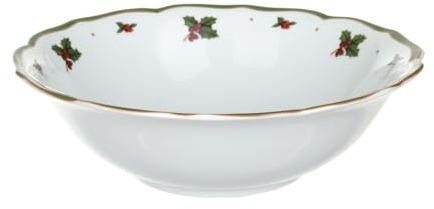 KASANOVA Insalatiera di Natale 23x7,5cm bordo verde