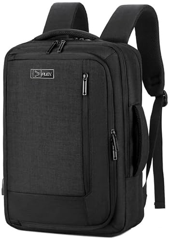 Sac à dos flexible imperméable pour ordinateur portable de 15,6 - Cadeau idéal pour homme et femme, Noir