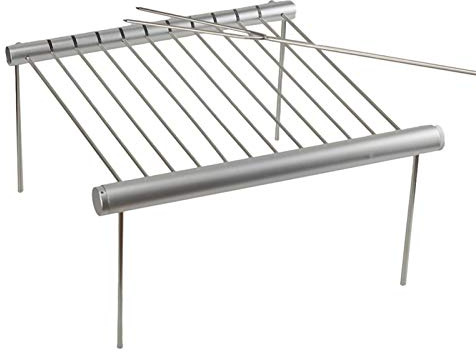 NEWCES Barbecue Desk Mini Portable Folding Barbecue Grill Stainless Steel Outdoor BBQ Grill Barbecue Accessories for 3-5 People Tabletop Barbecue