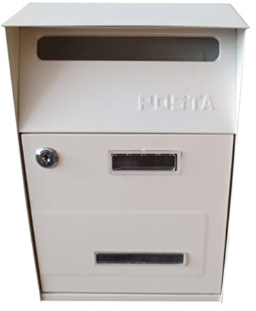 HIRNER Decorazioni Cassetta Postale a Doppia Porta con Blocco della Cassetta Postale con Blocco della Password Cassette postali per Montaggio a Parete per l'aula Domestica Esterna Cassetta Postale