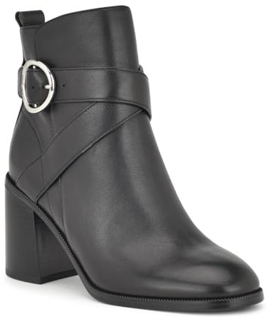 NINE WEST Needyou, Botas Cortas al Tobillo Mujer, Negro 001, 39.5 EU