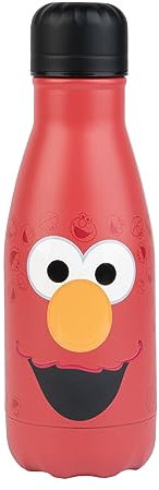 Grupo Erik Botella agua acero inoxidable Barrio Sésamo - Botella agua niños colegio - Botella termica Frio/Calor - Botella de agua acero inoxidable - Botella agua niña, Botella agua pequeña 260ml