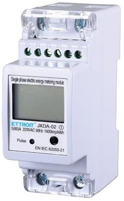 Compteur électrique monophasé 220V 5-80A Occupe 2 modules Rail DIN Ettroit JXDA-02