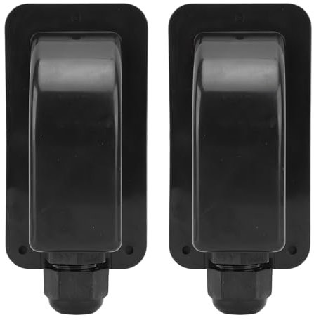 IP68 Wasserdichtes Solar-Kabeleinführungsgehäuse, Solar-Einzelkabeleinführungsdose für 6 mm² Bis 12 mm² Kabel für Wohnmobile, Boote, Yachten, Dächer (BLACK)