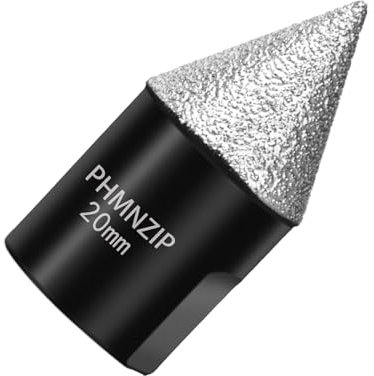 Brocas de Chaflán de Diamante 20 mm x M14 Fresa de Diamante Brocas Porcelanico para Agrandar y dar Forma Orificios Existentes en Azulejos para Porcelánico Cerámica Mármol Granito M14 Rosca