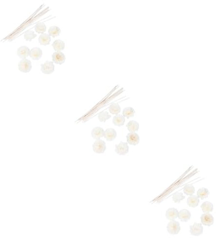 RORPOIR 30stücke Kleine Chrysanthemen Rattan Stäbe Für Diffuser Natürlicher Duft Für Wohnkultur Lange Poröse Diffusor-Sticks Für Ätherische Öle Für Wohnzimmer Küche Bad Und