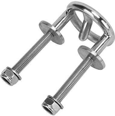 Acouto Gancho de Ojo de Remolque Marino, Material de Acero Inoxidable, Rosca M10, Resistente a la Oxidación, Duradero, Gancho de Ojo para Botes de esquí Intraborda, Esquís Acuáticos,