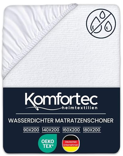 Komfortec Weicher Matratzenschoner 180x200cm | Atmungsaktiver und Weicher matratzenschonbezug | Oeko-TEX Zertifiziert | Bequem und Langlebig