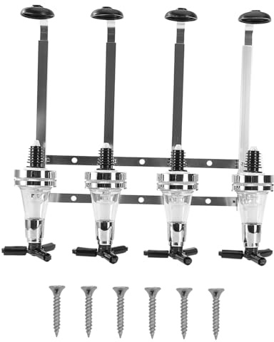 MAGICLULU Dispensador de Bebidas de Pared de 4 Estaciones Soporte para Vino Jugo Cóctel Herramientas de Barra para Cerveza Refrescos para Bar en Casa